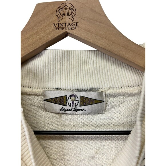 Vintage Women’s Casual Equipe Original Sport Logo Stripped Sweater Small Flaws - Picture 12 of 15